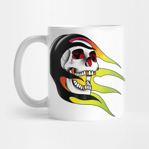 Rainbow skull by AntlersAndUmbrellas